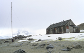 BAS Station 0. The hut at Danco Island or Isla Dedo was removed in 2004. Antarctica