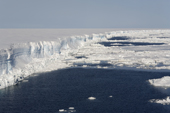 A large iceberg stretches away into the distance. Weddell Sea. Antarctica