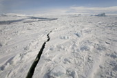 Crack in the sea ice in Erebus and Terror Gulf Antarctica.