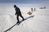 Margot leads Jacob and Cedric as they start on the Last Degree, skiing to the South Pole. Antarctica