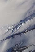 The Ice is deformed as it flows over the Independence Hills, forming crevasses and bulges. Antarctica