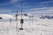 Weather Station by the side of the Blue Ice Runway at Patriot Hills. Antarctica