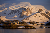 The Ukrainian Antarctic Research Station Vernadsky, formerly Faraday, on Galindez Island. Argentine Islands. Antarctica