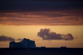 Large iceberg at sunset. Marguerite Bay. Antarctica