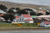 St Mary's Catholic Church by the shore in Stanley, Capital City of the Falkland Islands