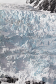 Seracs on a glacier on the East coast of Drygalski Fjord. South Georgia. Sub Antarctica