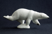 A stone carving of a polar bear by Inuit artist Jake Kadluk from Igloolik. Nunavut, Canada. 2008