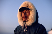 Laimiki Qamaniq, an Inuit hunter from Igloolik, Nunavut, Canada. 1992