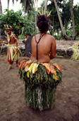 A Yapese woman in traditional grass skirts. Yap, Micronesia. 1996