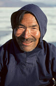 Portrait of Jakob Petersen, an Inuit hunter from Qeqertat. Thule, Northwest Greenland. (1980)