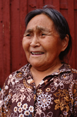 Portrait of Amaunalik Qaavigaq, an Inuit woman, Northwest Greenland. 1980