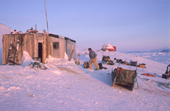 Hunters' huts at Cape York near Savissavik. Northwest Greenland. 1998