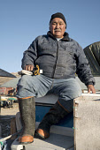 Mamarut Kristiansen, an elderly Inuit hunter from Qaanaaq. Northwest Greenland. (2021)