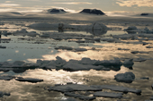Melting sea ice off Cape Heller, Wilczek Land. Franz Josef Land. 2004