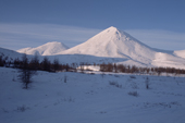 View of the Kolyma Mountain Range from the Vanya Valley. Northern Evensk, Magadan Region, Eastern Siberia, Russia. 2006