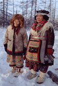 Daria & Ulita (right) Elrika, two elderly Even women from Northern Evensk, Magadan region, E. Siberia, Russia. 2006
