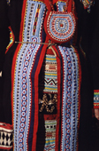 Front of a traditional Even woman's dress highly decorated with beadwork Evensk. Magadan Region, Eastern Siberia, Russia. 2006