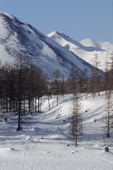 View of moutain scenery from the Kolyma Highway North of Magadan. Far East, Russia. 2006