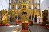 Interior of the village Church of St. Nikolai in Pogost, Ryazan Province, Russia. 2006