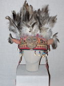 A traditional shaman's headress from Tuva in Southern Siberia, Russia. 2010