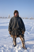 Vassilly Piak, the Forest Nenets man who led the group that collected the reindeer herd. Khanty Mansiysk, Russia. 2000