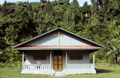 The Catholic Church built by people in the the social village of Puro. Siberut Island, Indonesia.