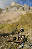 Remains of the Gypsum mine, Skansbukta,  Svalbard, 2006. Print size to A4.(8 x 11.5 inches)
