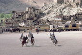 A polo game at Leh, the capital of Ladakh. India.